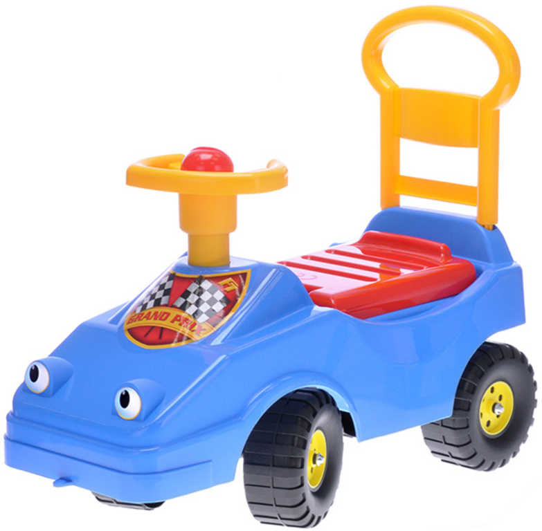 MAD Baby auto modré s klaksonem 54cm s očima
