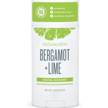 Schmidt's Naturals Bergamot + Lime deostick 58 ml