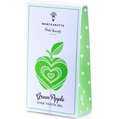 Montcarotte Kids Tooth Gel "Green Apple" dětský zubní gel s jablečnou příchutí 30 ml