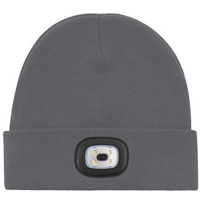 L-Merch Pletená čepice s Led světlem C1458 Dark Grey – Hledejceny.cz