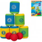 Házecí hra Shoď plechovky 6ks s míčkem 3ks v krabičce – Zboží Dáma