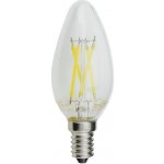 Optonica LED Filament Candle žárovka C35 E14 Stmívatelná 4W Neutrální bílá – Hledejceny.cz