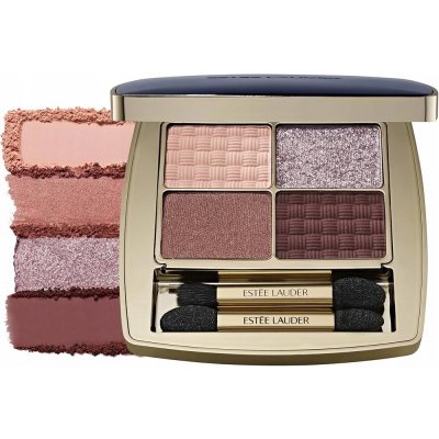 Estée Lauder Pure Color The Essential Eyeshadow Quad paletka očních stínů s aplikátorem Power Brunch 4 g – Zboží Dáma