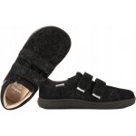 Bartek 8600360 barefoot dětské polobotky boty kůže suchý zip černé – Zboží Dáma