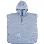Kikko BIO bavlněné froté pončo XKKO Organic Baby Blue Stars – Zboží Dáma