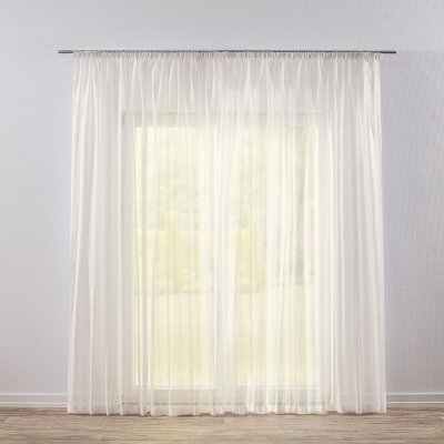 Záclona Voál nehořlavý Cecílie ecru s olůvkem š.300cm-zbytek 2,1m - řasící stuha 2,5cm VDLB/ECRU-300-nehořlavý – Zboží Mobilmania