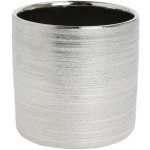 OBAL KERAMIKA 12x12,5CM STRIEBORNÝ – Hledejceny.cz