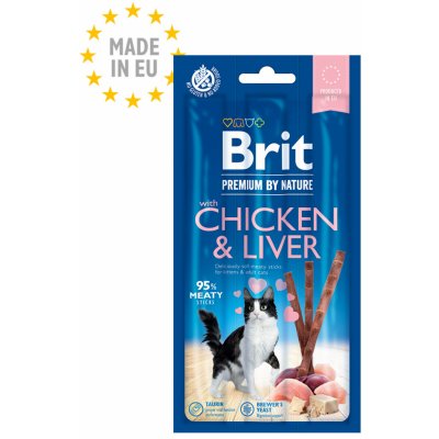 Brit Premium by Nature Cat 3 Sticks Chicken & Liver 15 g – Zbozi.Blesk.cz