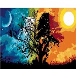 ZUTY Malování podle čísel STROM NOC A DEN 40 x 50 cm – Sleviste.cz