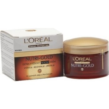 L'Oréal Nutri-Gold Silk Extra výživný noční krém 50 ml