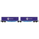Mehano Dvojitý kontejnerový vůz Sggmrss'90 EUROWAGON H0 30046 – Hledejceny.cz