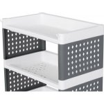 Regál MagicHome Rolly, plastový, 5 polic, 49x29x97 cm, na kolečkách – Hledejceny.cz