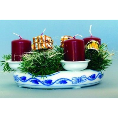 Svícen adventní cibulák 4 svíčky cibulový porcelán Dubí – Zboží Mobilmania