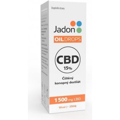 Jadon Oil Drops konopný destilát CBD 15% 10 ml – Zbozi.Blesk.cz