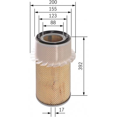 Vzduchový filtr BOSCH 1 457 429 794 (1457429794) – Hledejceny.cz