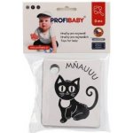 Profibaby kartičky kontrastní černobílé set 9ks zvířátka s klipem pro miminko – Zboží Dáma
