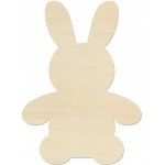 Lymfy Zajíček 14x10 cm přírodní dřevo – Zboží Dáma