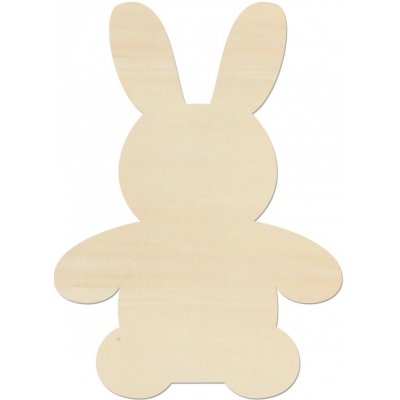 Lymfy Zajíček 14x10 cm přírodní dřevo – Zboží Dáma