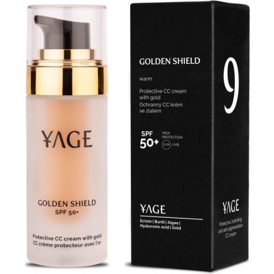Yage Organics ochranný CC krém se zlatem SPF50+ 9 Warm 30 ml – Zboží Dáma
