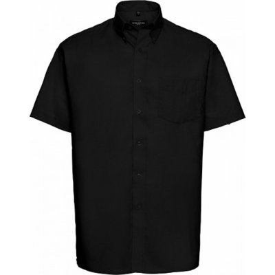 Russell Collection profesní pánská košile Oxford s krátkým rukávem Z933 černá