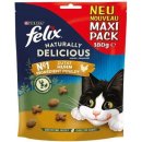 Felix Naturally Delicious pamlsek pro kočky s kuřecím masem a šantou kočičí 180 g