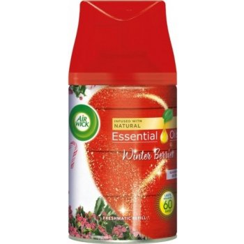 Air Wick Essential Oils Winter Berries - Zimní bobule automatický osvěžovač náhradní náplň 250 ml