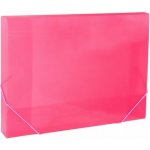 LUMA, Desky na spisy s gumou, box A4 růžový – Zboží Živě