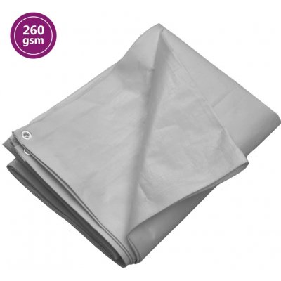 Petrashop Plachta 2 x 3 m 260 g/m² šedá HDPE Šedá 151497 – Hledejceny.cz