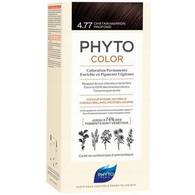 Phyto Color barva na vlasy bez amoniaku 4.77 Intense Chestnut Brown – Zboží Mobilmania