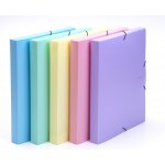 Pastelini Box na spisy A4 s gumou PASTELINI - modrá 93305 – Zboží Živě