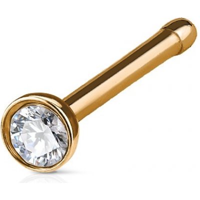 Šperky4U zlacený piercing do nosu N0048-RD – Hledejceny.cz