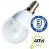 Tipa žárovka LED G45 E14 5W bílá teplá čirá