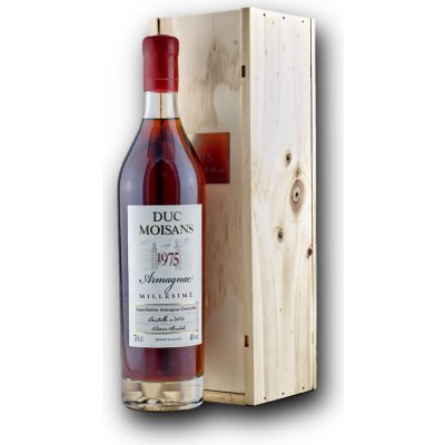 DUC Moisans Millesimé 1975 Armagnac 40% 0,7 L (kazeta) – Zboží Dáma