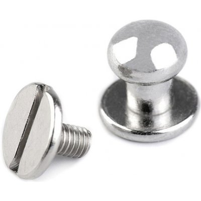 Pro Háčkování Nýt sedlářský šroubovací nikl Ø 7 mm, 10 sad – Zboží Dáma