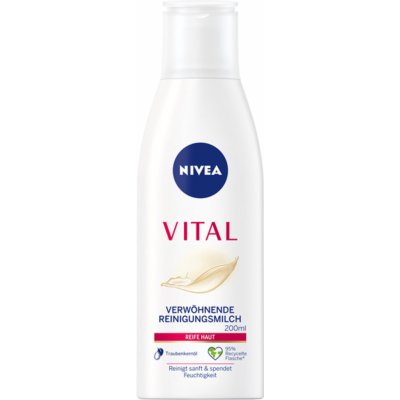 Nivea Visage Vital čistící pleťové mléko pro zralou pleť 200 ml – Zboží Mobilmania