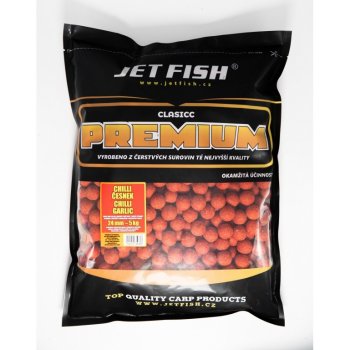 Jet Fish Premium clasicc Boilies 5kg 24mm CHILLI ČESNEK