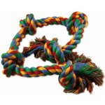 Dog Fantasy Uzel bavlněný barevný 5 knotů 95 cm – Zboží Dáma