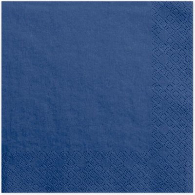 PartyDeco ubrousky papírové 3V TMAVĚ MODRÉ 33x33cm – Zboží Dáma