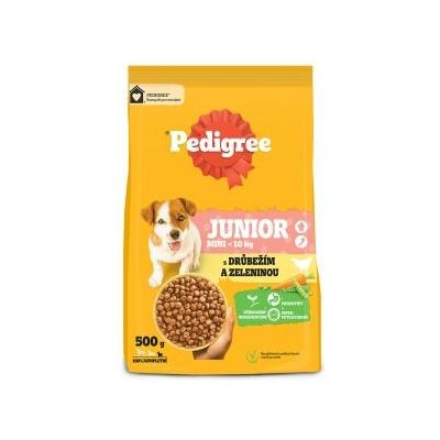 Pedigree Mini Junior drůbeží se zeleninou 500 g – Zboží Mobilmania