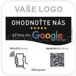 NFC + QR destička pro Google recenze s vlastním logem – Zboží Dáma