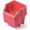 Úložný box Rauman Sada 6 úložných boxů 21,4 x 19,8 x 13,3 cm červená