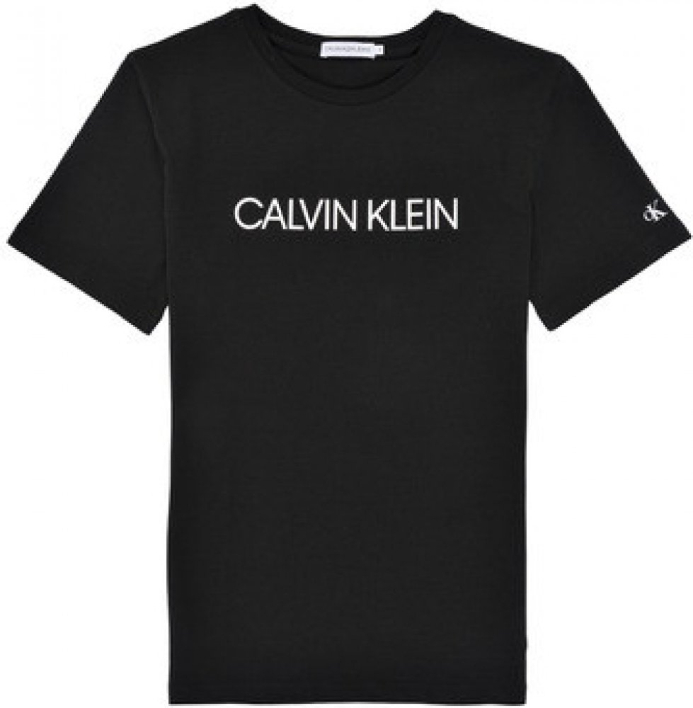 Calvin Klein Jeans Trička s krátkým rukávem Dětské INSTITUTIONAL T-SHIRT  Černá | Srovnanicen.cz