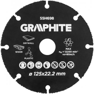 Graphite Kotouč řezný 125 mm 55H698 – Zbozi.Blesk.cz