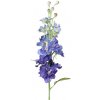 Delphinium/ Ostrožka polní MODRO FIALOVÁ, 8 květů, 3 pupenů, precizní zpracování, 60cm