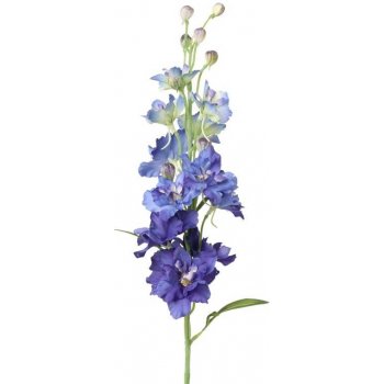 Delphinium/ Ostrožka polní MODRO FIALOVÁ, 8 květů, 3 pupenů, precizní zpracování, 60cm