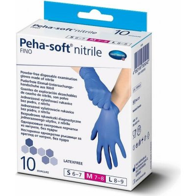 Peha-soft nitrile Fino bezlatexové nepudrované 10 ks – Sleviste.cz