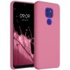 Pouzdro a kryt na mobilní telefon Motorola Pouzdro Kwmobile Motorola Moto G9 Play / Moto E7 Plus růžové