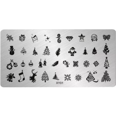 NehtyShop Destička na nehty vánoční motivy – Zboží Dáma