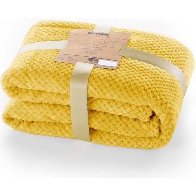 DecoKing Deka z mikrovlákna Henry MUSTARD 150x200 – Sleviste.cz
