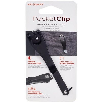 Klíčenka KeySmart Pocket Clip černý – Zboží Dáma